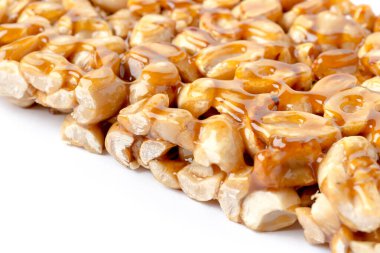 Fıstıklı tahtırevan. Geleneksel zanaatkarlık kullanılarak elde üretilen Meksika el yapımı şekerlemeler