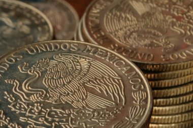 Mexican Peso Coins clipart