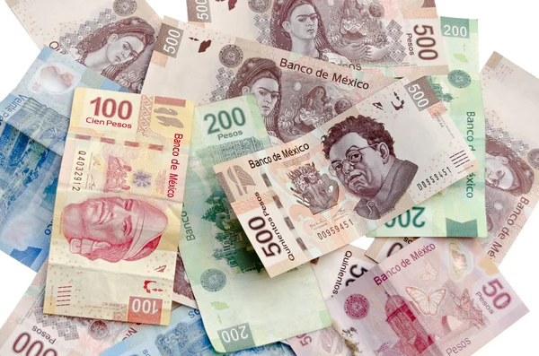 墨西哥比索的汇率法案 — 图库照片