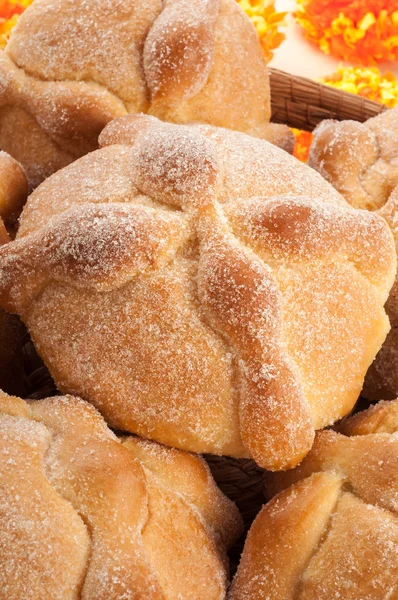 Day of the Dead bröd (Pan de Muerto) — Stockfoto