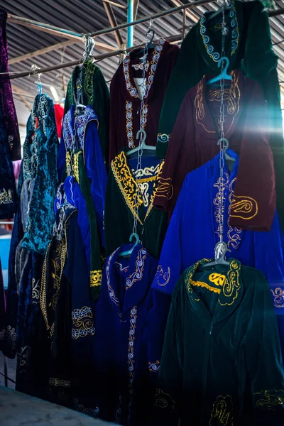 Εθνικά Ρούχα Καζακστάν Ρόμπες — Φωτογραφία Αρχείου