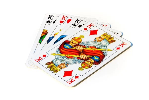 Picture Four Kings Playing Cards — Stock Photo, Image