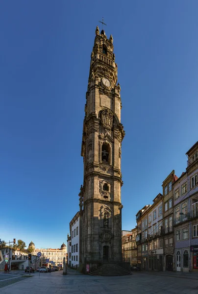 Uma Imagem Panorâmica Torre Dos Clerigos Porto — Fotografia de Stock