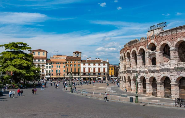 Una Imagen Emblemática Piazza Bra Plaza Verona — Foto de Stock