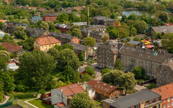 Una Foto Comunidad Freetown Christiania Vista Desde Arriba —  Fotos de Stock