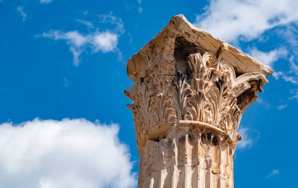 Una Foto Uno Los Templos Columna Olímpica Zeus —  Fotos de Stock