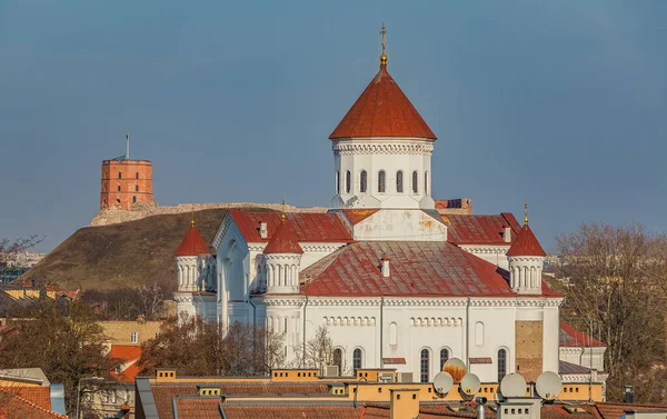 Een Foto Van Orthodoxe Kathedraal Van Theotokos Vilnius — Stockfoto