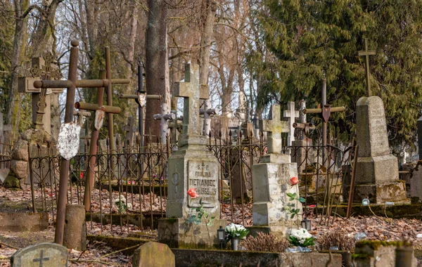 Egy Kép Bernardine Temetőről Vilniusban — Stock Fotó