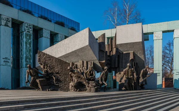华沙起义纪念碑的照片 — 图库照片