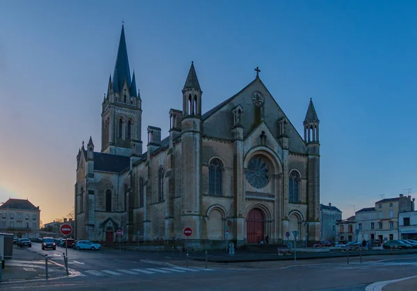 Une Image Église Saint Hilaire Niort — Photo