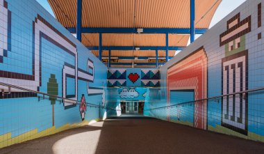 Oyundan esinlenilmiş Thorildsplan metro istasyonunun resmi..