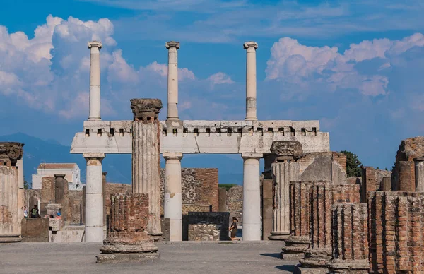 Une Photo Quelques Ruines Pompéi — Photo