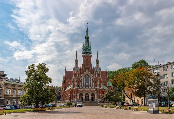 Ein Bild Der Josef Kirche Und Des Hauptplatzes Von Podgorze — Stockfoto