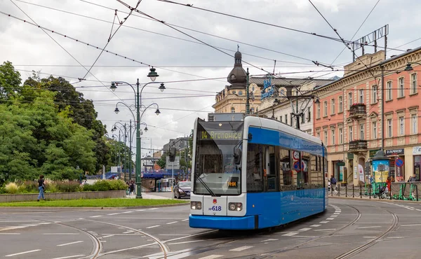 Das Bild Einer Straßenbahn Krakau — Stockfoto