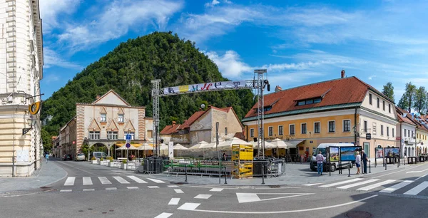 Panorama Picture Main Square Kamnik — Stock Photo, Image