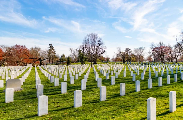 Picture Tombstones Arlington National Cemetery — Stock Photo, Image