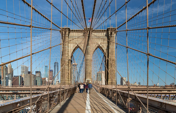 A picture of the Brookyn Bridge.
