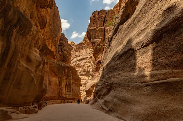 Uma Imagem Siq Petra — Fotografia de Stock