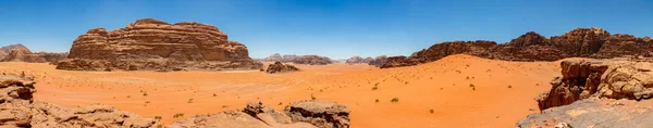 Immagine Panoramica Del Meraviglioso Paesaggio Desertico Wadi Rum — Foto Stock