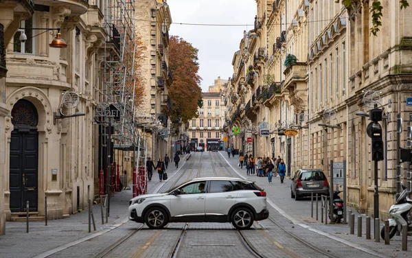 Bordeaux Daki Rue Vital Carles Bir Resmi — Stok fotoğraf