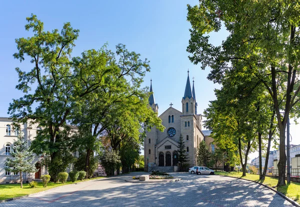 Een Foto Van Lutherse Kathedraal Van Opstanding Katowice — Stockfoto