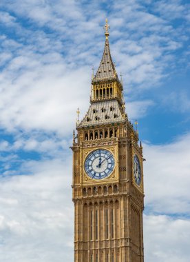 Big Ben, Londra 'nın üst kısmının resmi..