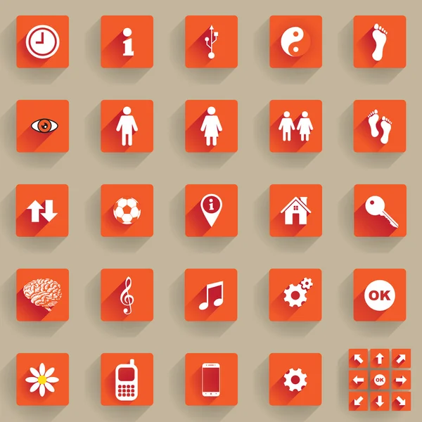 Botones e iconos — Vector de stock