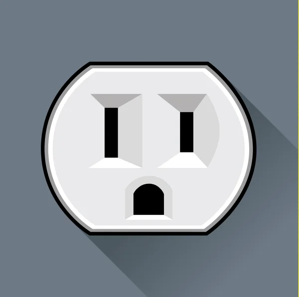 Electric socket (USA) — Stock Vector