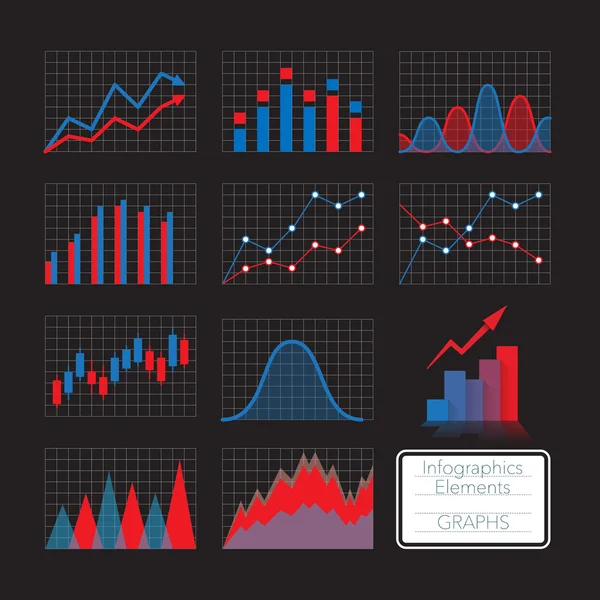 Conjunto de gráficos — Vetor de Stock