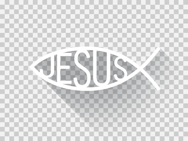 キリスト教の魚、フラット — ストックベクタ