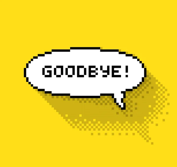 Bubble saluto con "Addio !" — Vettoriale Stock