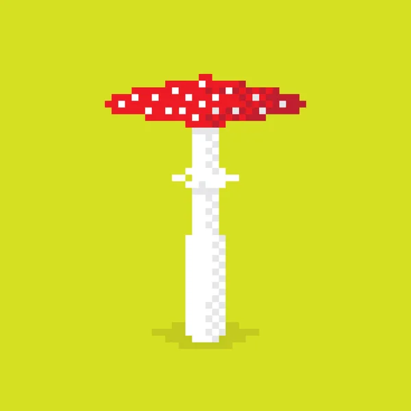 Pixel Mushroom paar — Stockvector