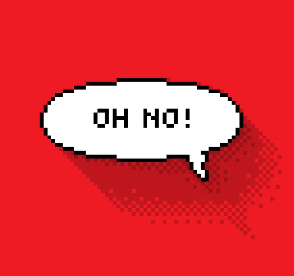 Burbuja de texto con "Oh No !" — Archivo Imágenes Vectoriales