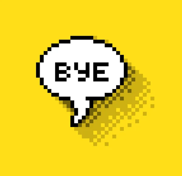 Text bubble Bye! — Stock Vector