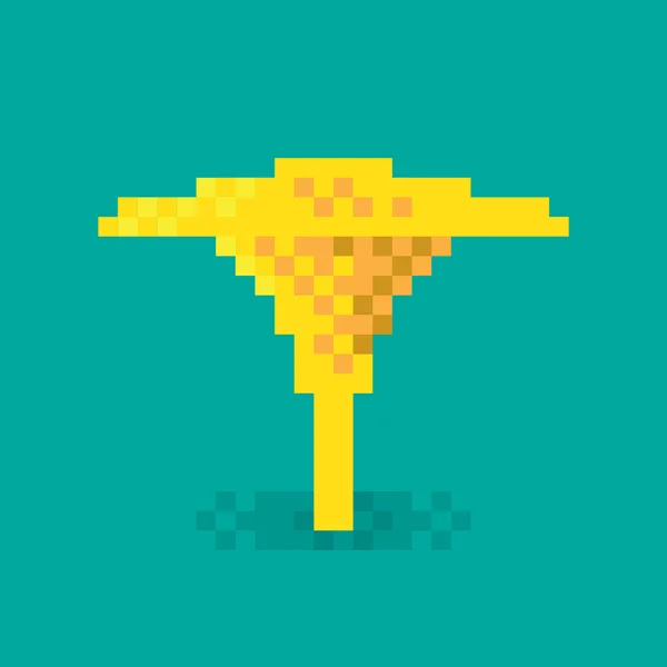 Pixel Mushroom illustratie — Stockvector