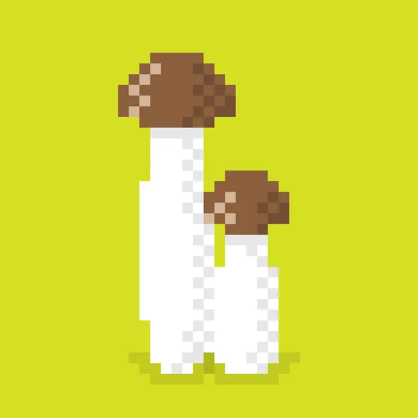 Pixel Mushroom paar Vectorbeelden