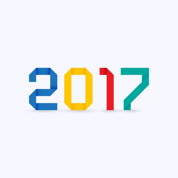 Tema origami 2017 , Vector De Stock