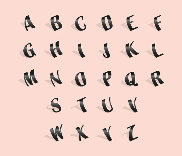 Alphabet font — Stock Vector