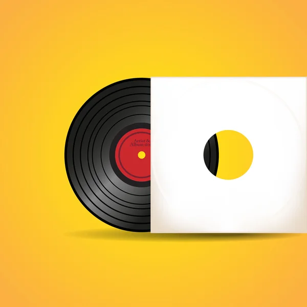 Grabación de vinilo — Vector de stock