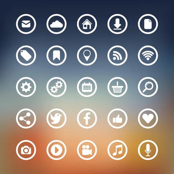 Modern Sosyal Medya Icons collection