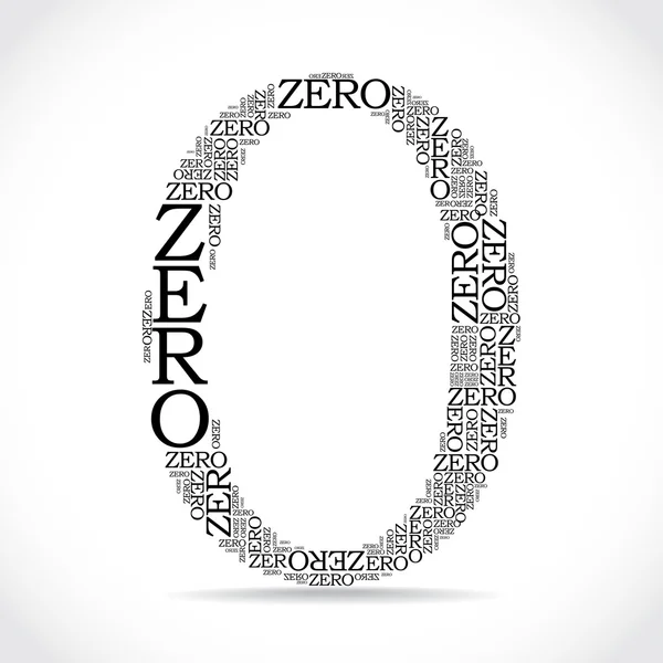 Number created from text — Stock Vector