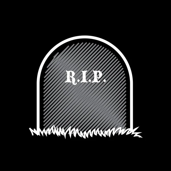 Gravestone, rest in peace — Stock Vector