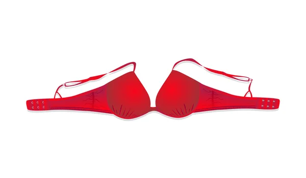 Soutien-gorge rouge — Image vectorielle