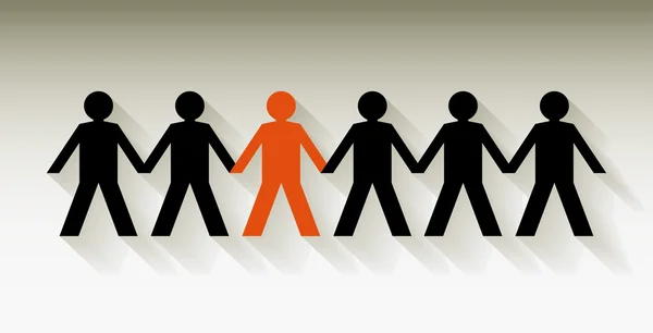 üst üste insan figürleri