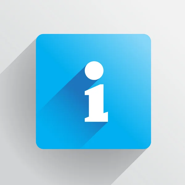 "i" as Information icon — Stock vektor