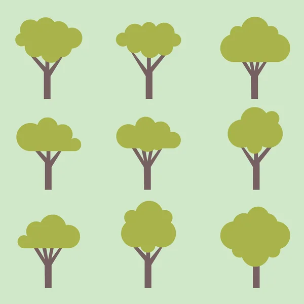 Szimbolikus fák — Stock Vector