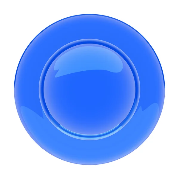 蓝色的空盘子 — 图库矢量图片