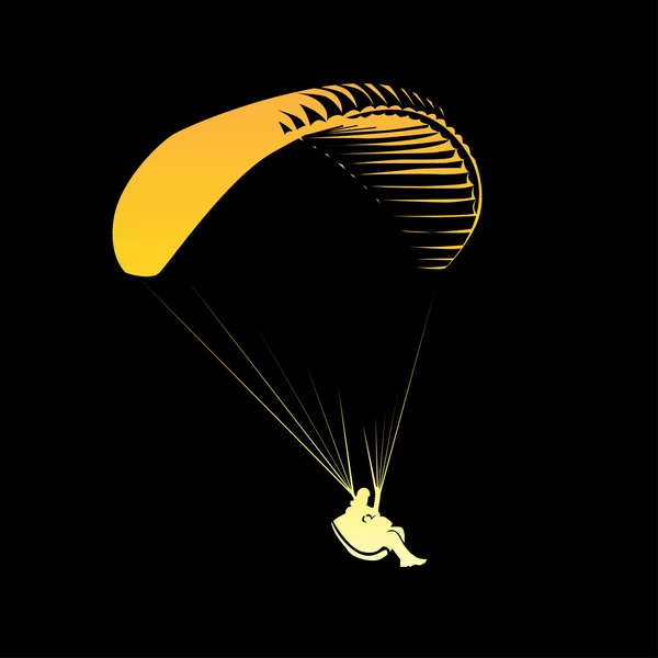 Paragliding — Stockvector