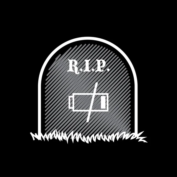 Gravestone, rest in peace — Stock Vector