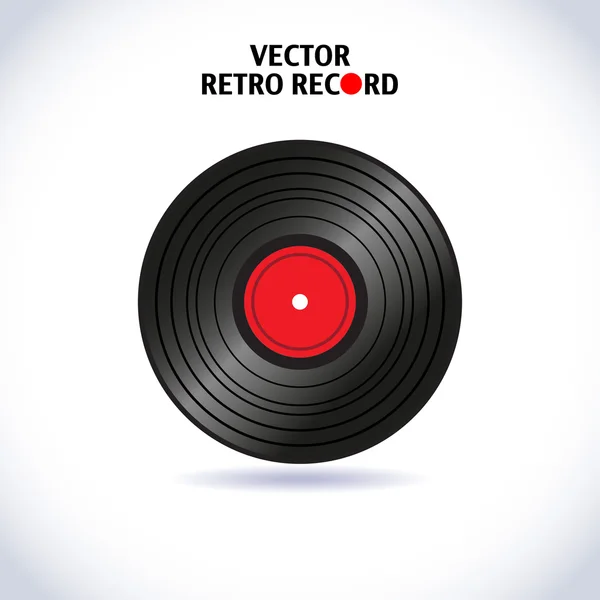 Grabación de vinilo — Vector de stock